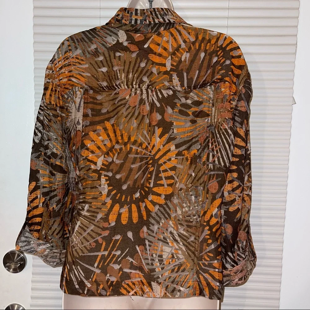 Ruby Rd. Jacket / Blouse Button Down Top - Picture 7 of 8